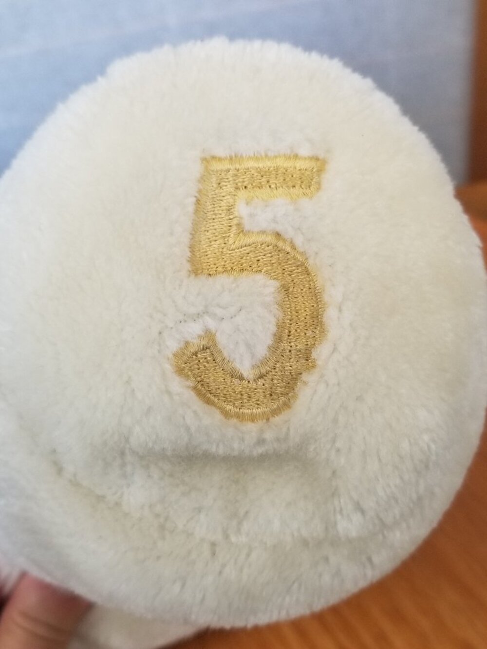 Lady Cobra Golf Head Covers White Gold Sock Faux Fur #5 Wood Driver READ